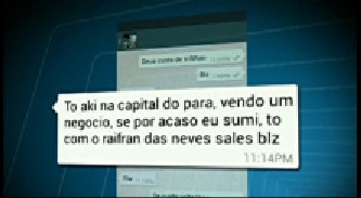 Mensagem enviada por Leandro antes de ser assassinado pelo WatsApp