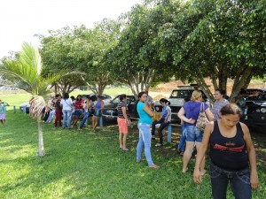 Professore frente ao Prédio da Prefeitura de Novo Progresso