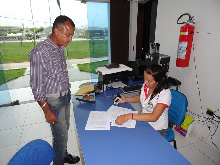 Autor da Denuncia João Garimpeiro no Protocolo da Câmara Municipal