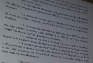 Pauta de reivindicçoes