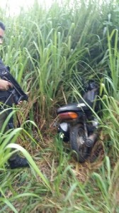 Moto furtada pelos menores