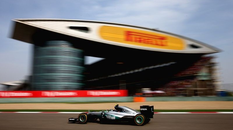 SHANGHAI, CHINA - APRIL 17: Nico Rosberg of Germany driving the (6) Mercedes AMG Petronas F1 Team Mercedes F1 WO7 Mercedes PU106C Hybrid turbo on track during the Formula One Grand Prix of China at Shanghai International Circuit on April 17, 2016 in Shanghai, China. (Photo by Clive Mason/Getty Images)