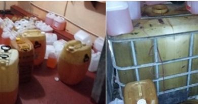 Armazenamento e comercialização clandestina de combustível em residência (2)