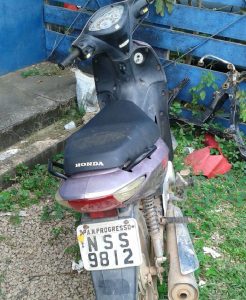 Motocicleta apreendida