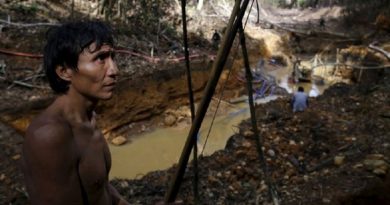 Image copyright Reuters
Image caption Em 17 de abril passado, operação desbaratou garimpo ilegal em território dos ianomâmi na floresta Amazônica em Roraima