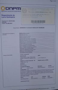 Amostra de requerimento de PLG