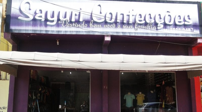 (Foto: Jailson Rosa/ Loja Sayuri Confecções alvo de arrombamento e furto nessa madrugada.)