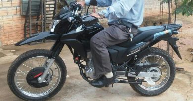 Motocicleta roubada.