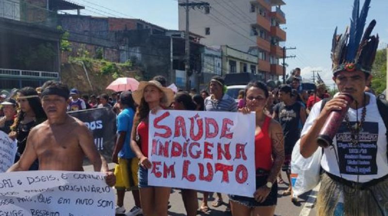 Protesto em Manaus na quarta-feira 26 (Foto: Bianca Paiva/Agência Brasil)