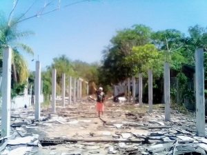 Fordlandia-Ruínas do que foi considerado um dos mais modernos hospitais da época.