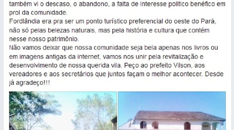 Fordlandia- Facebook.