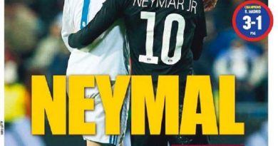 Neymar, durante a partida entre Real Madrid e Paris Saint-Germain (Foto Getty Images )