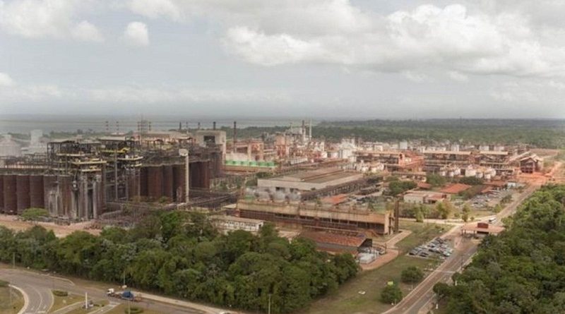 Fábrica da Hydro Alunorte em Barcarena, no Pará (Foto: Reprodução/TV Liberal)
