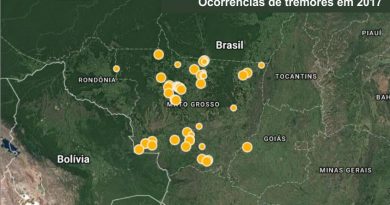 Em 2017 mais de 40 tremores foram registrados em Mato Grosso só em Juara foram 4 no ano