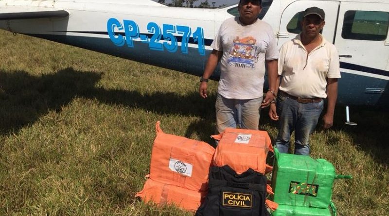 Boliviano e dominicano foram presos em Pontes e Lacerda após pouso forçado (Foto: Polícia Civil/Divulgação)