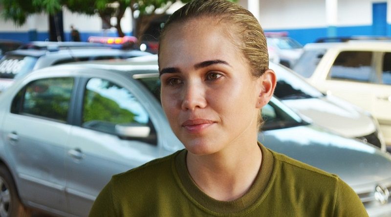 1ª lugar geral do curso de formação de Praças, Vilidane Teixeira (Foto: Adonias Silva/G1)