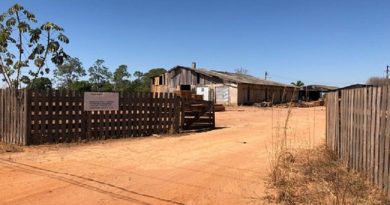 Menino de 5 anos que brincava em pátio morre ao ser esmagado por tora de madeira em Sinop (Foto: João Carlos Morandi/TV Centro América)