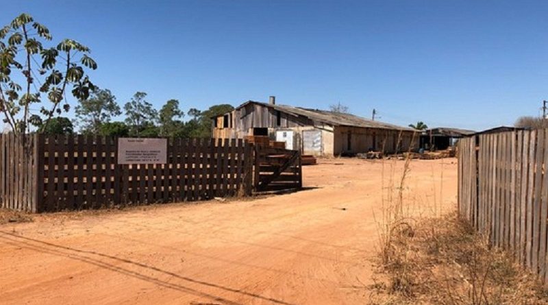 Menino de 5 anos que brincava em pátio morre ao ser esmagado por tora de madeira em Sinop (Foto: João Carlos Morandi/TV Centro América)