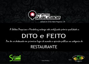 RESTAURANTE DITO E FEITO