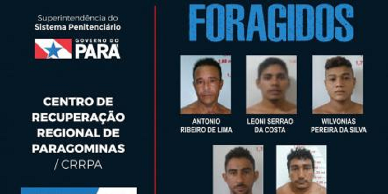 detentos foragido paragominas