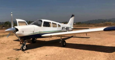 Aeronave foi encontrada em um pista de pouso — Foto: Ciopaer/Divulgação