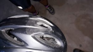 Ciclista foi atingido durante passeio com amigos — Foto: Corpo de Bombeiros/Divulgação