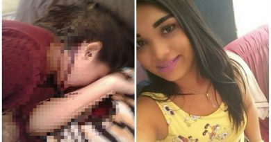 Equipes das polícias Militar e Civil no local onde o corpo da jovem foi encontrado — Foto: Dominique Cavaleiro/G1