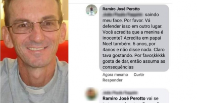 Mensagens postadas pelo padre no Facebook (Foto:Reprodução Facebook)