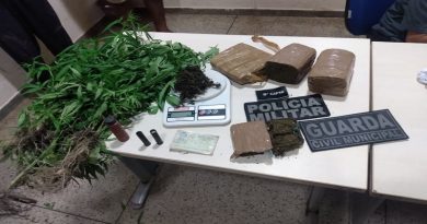 Material apreendido em Moju — Foto: Ascom/PM