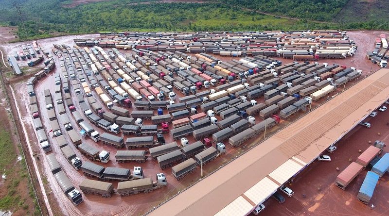 Pátio da empresa Ciamporte  em Miritituba (FotoVia WhatsApp Adelar Belling)