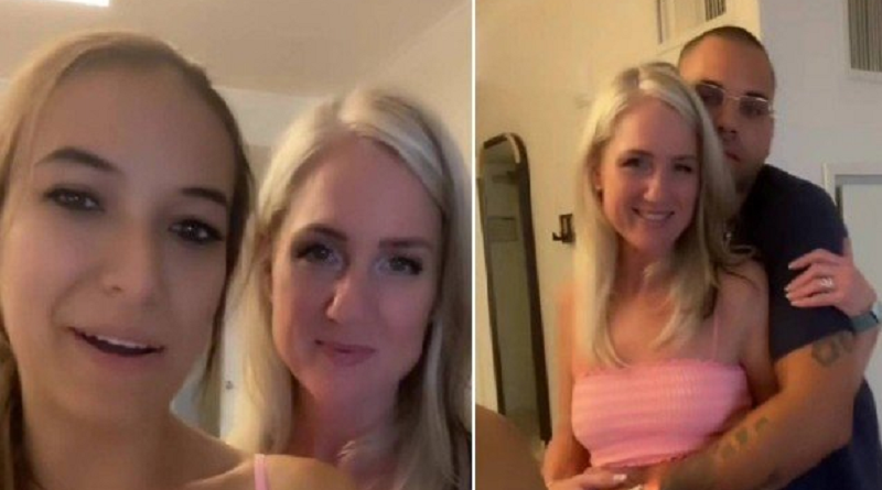 mulher libera mae para o marido