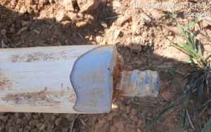 Aí parece que serraram os chumbadores dos pés das torres  (Foto:Via WhatsApp)