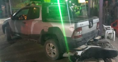 Veiculo usado para o delito foi preso e já foi liberado. (Foto:Via WhatsApp)