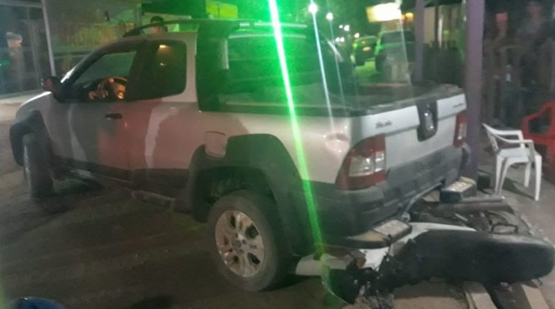 Veiculo usado para o delito foi preso e já foi liberado. (Foto:Via WhatsApp)