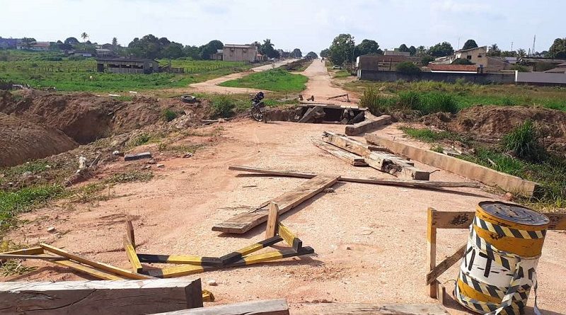 Ponte da Avenida Brasil continua interdita (Foto:Jornal Folha do Progresso)