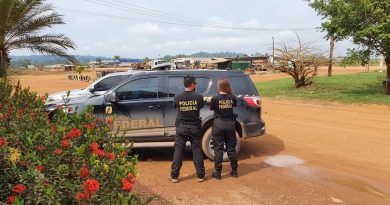 PF cumpriu mandado de busca e apreensão em três endereços, todos em Novo Progresso. — Foto: Ascom PF