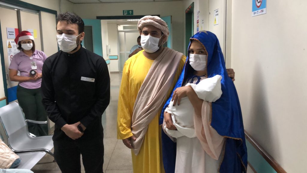 Présepio vivo no HRSP. Fotografia Comunicação Pró-Saúde (2)