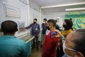 Professores da EMEF Indigena Bep Pryti visitam Usina Belo Monte, pelo Projeto Conheça Belo Monte .  Foto: Jaime Souzza / Norte Energia
