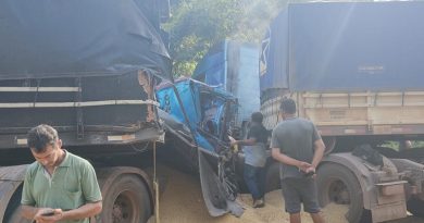 Duas crianças estavam com o motorista foram socorridas com vida. (Foto:Via WhatsApp)