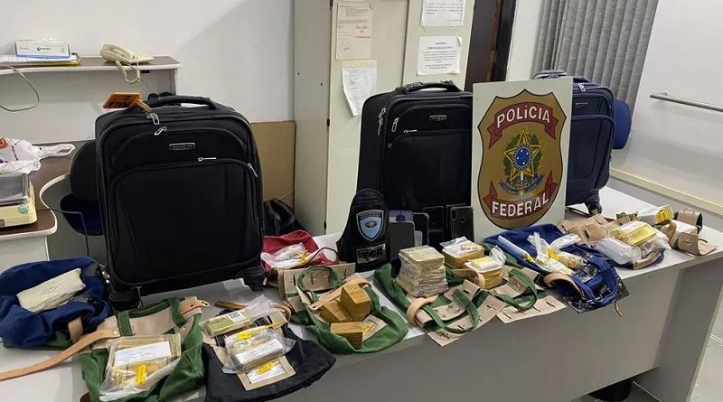 Polícia Federal apreende 77 quilos de ouro em Sorocaba (SP) — Foto: Polícia Federal/Divulgação