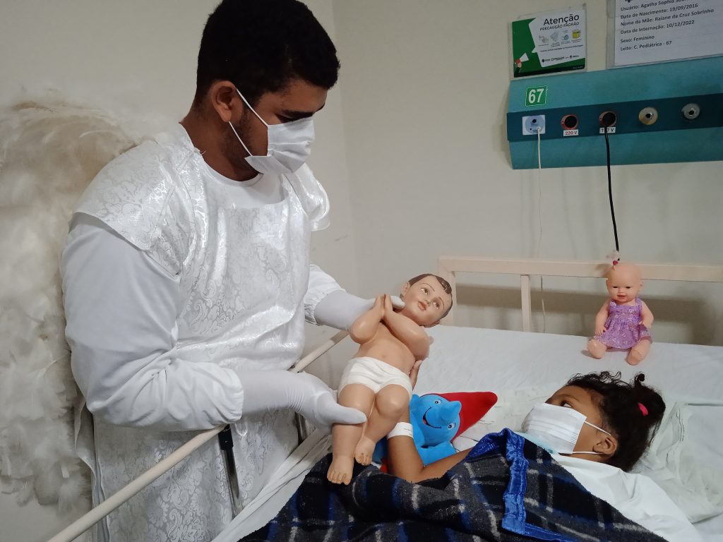 Presépio Vivo Percorreu as unidades de Internação do HRSP, e emociou os pacientes. Fotografia Comunicação Pró -Saúde (1)