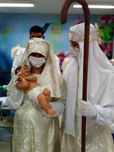 Presépio Vivo Percorreu as unidades de Internação do HRSP, e emociou os pacientes. Fotografia Comunicação Pró -Saúde (2)(1)