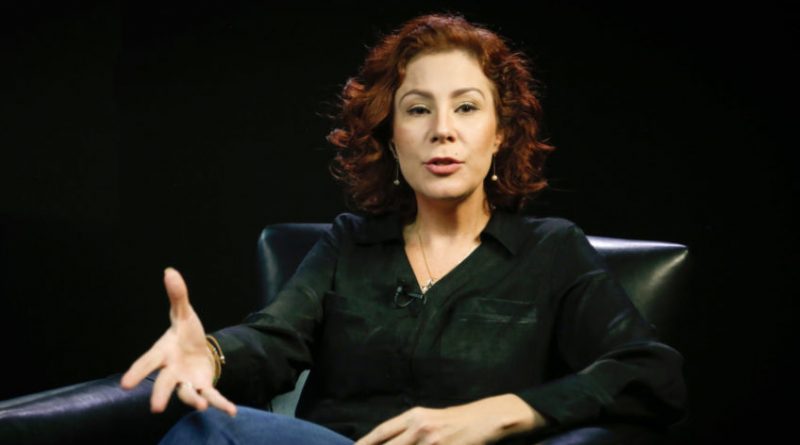 Dep. Carla Zambelli participa do Poder Reage com Gabriel Buss, no estúdio do Poder360. | Sérgio Lima/Poder360 07.jul.2022