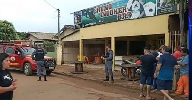 Chacina aconteceu em bar localizado no Jardim Lisboa, em Sinop (MT). — Foto: Reprodução