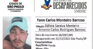 Sequestrador de Belém;Yann tem registro de ‘desaparecido’ em São Paulo;está internado, entubado