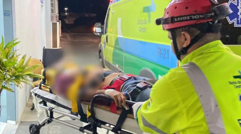 Motorista foi encaminhado ao Hospital Regional de Sorriso (MT) — Foto: Divulgação