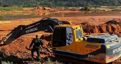 Investigações ainda buscam outros responsáveis pelo garimpo na região. (Divulgação / Polícia Federal)
