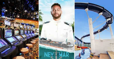 Cruzeiro do Neymar terá cassino e tobogã gigante em alto mar — Foto: Divulgação