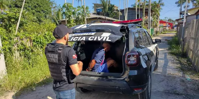 Suspeito foi preso em flagrante. (Divulgação / Polícia Civil)