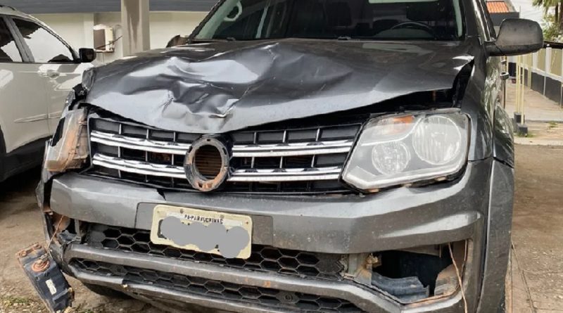 Carro dirigido pela condutora no momento do acidente. — Foto: Reprodução / Redes sociais